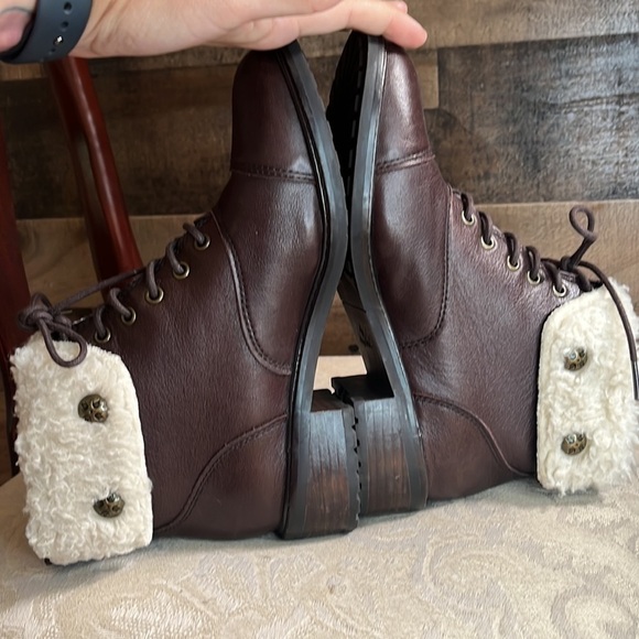 Patricia Nash Lia 2 Boots Leather/Polyester Faux-Fur Size 6 - Picture 6 of 8